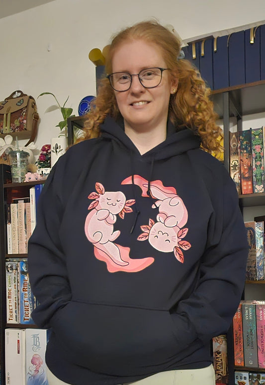 Hoodie Axolotl Ying Yang